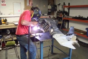 Outboard motor welding